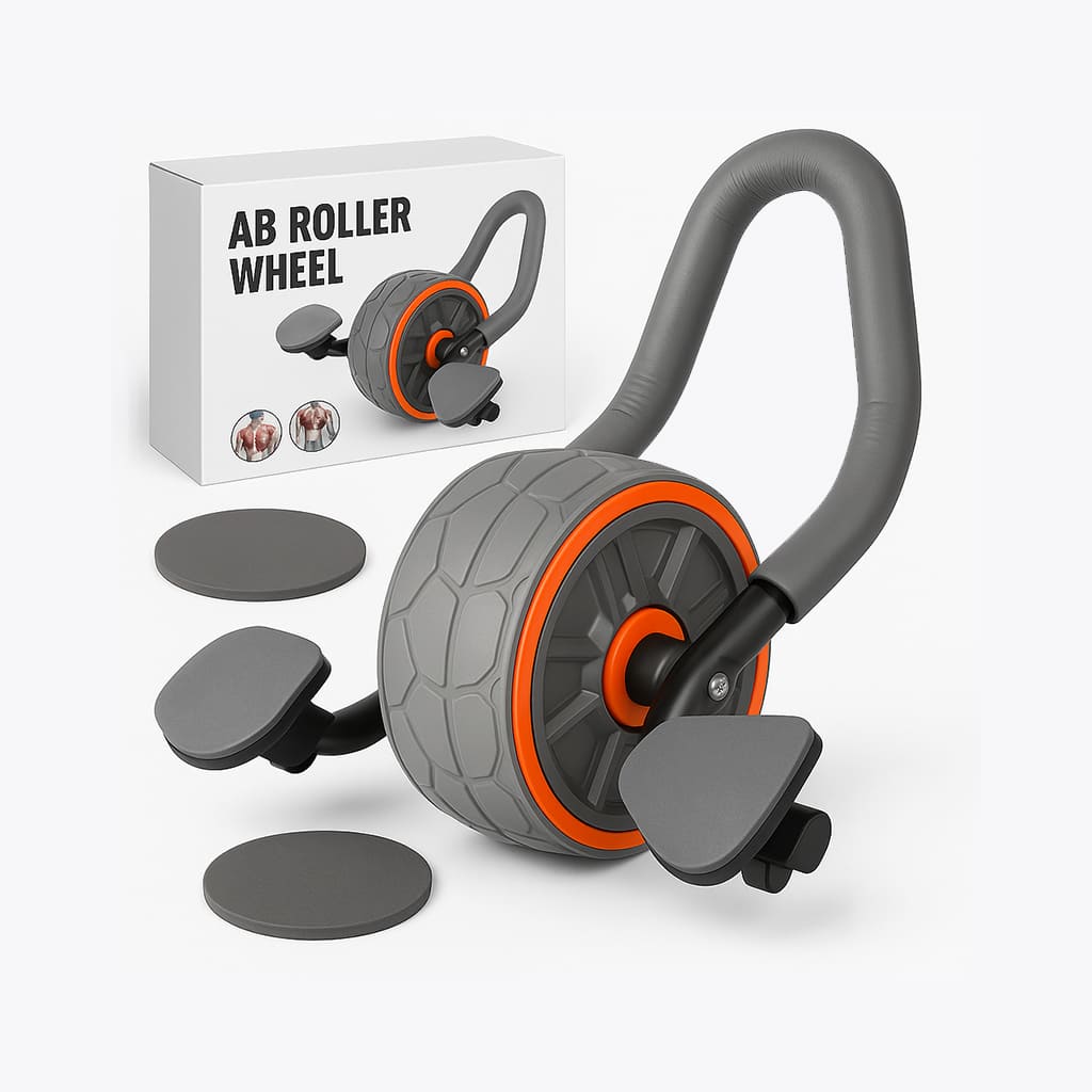 Herbionyx AbFlow Max™ ab roller wheel with extra-wide stability features for effective core training.