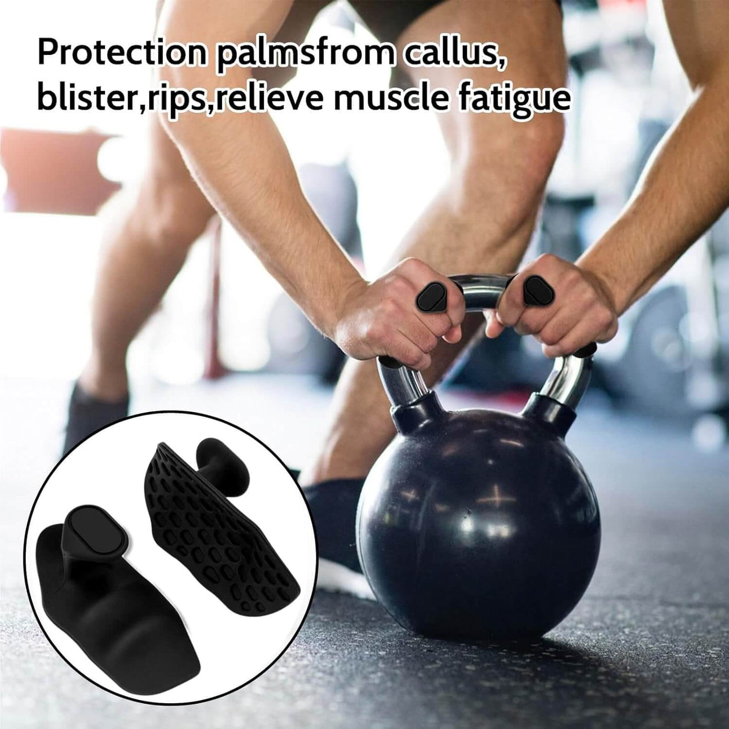 Herbionyx GripForce Training Pads for kettlebell workouts, providing grip support and preventing calluses and muscle fatigue.