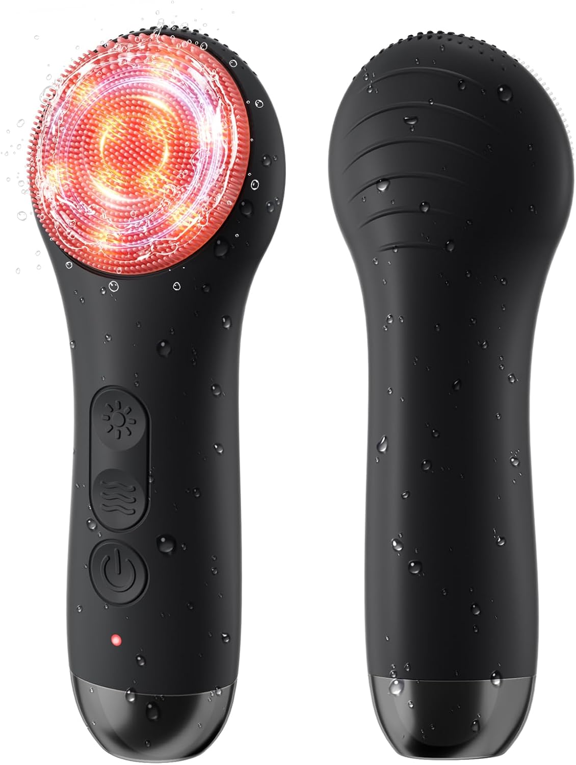 Herbionyx Rechargeable Facial Cleansing Brush with multiple vibration modes and interchangeable brush heads.