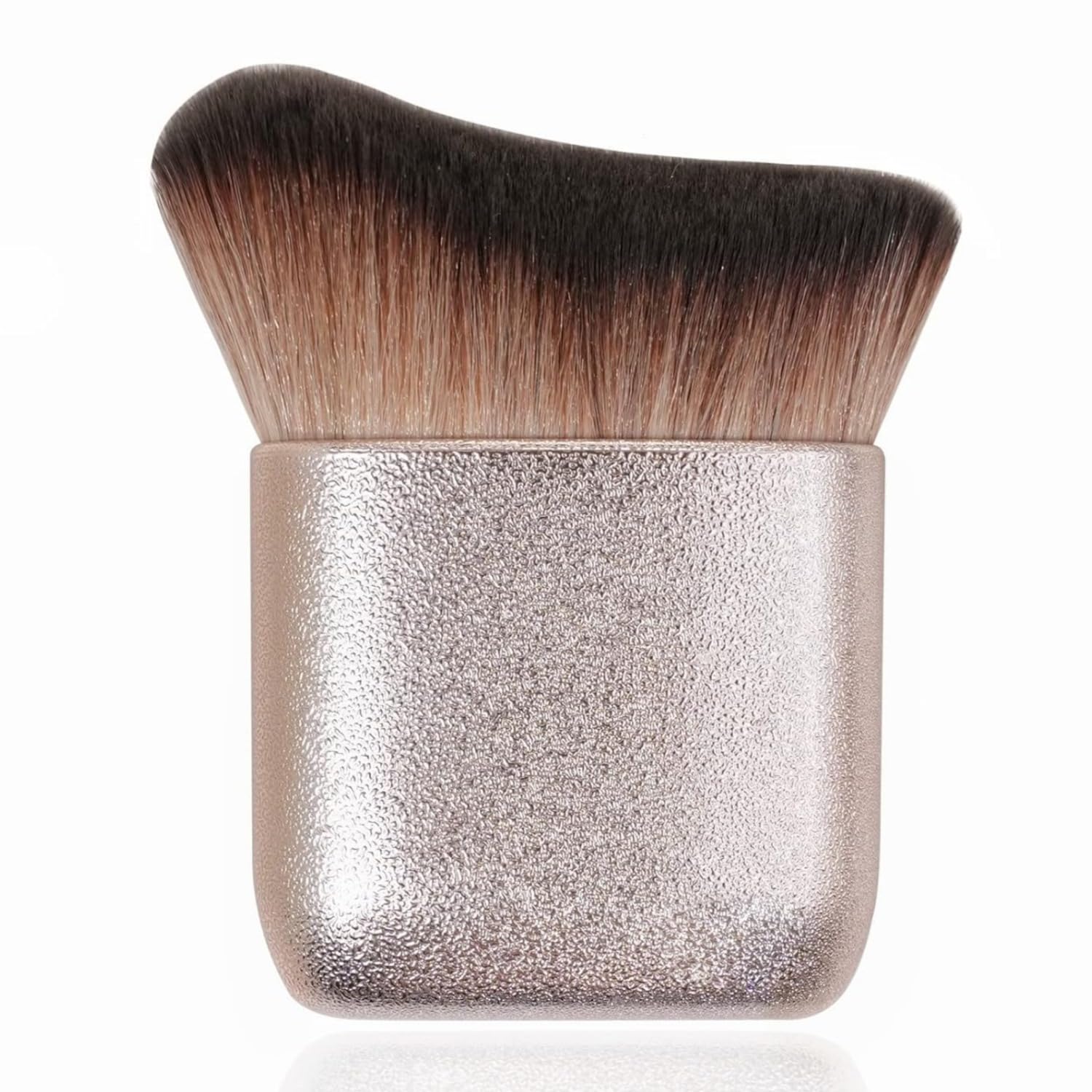 Herbionyx Flat Makeup Brush with premium synthetic bristles and metallic handle for flawless foundation application.
