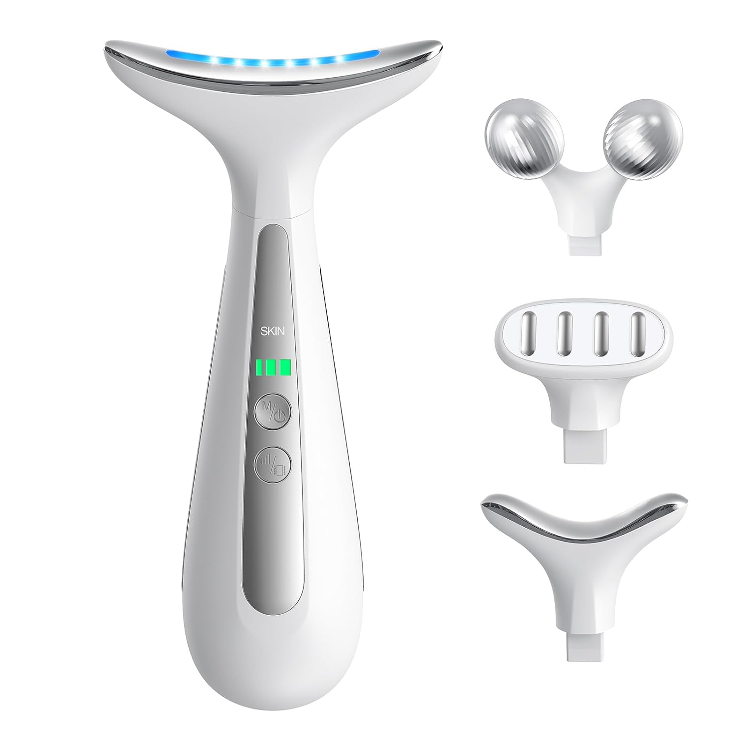 Herbionyx SculptLift Multi-Functional Beauty Device with stainless steel massage heads and LED indicators.