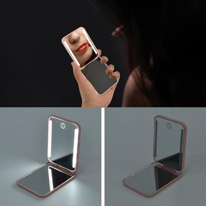 Herbionyx Rechargeable LED Makeup Mirror