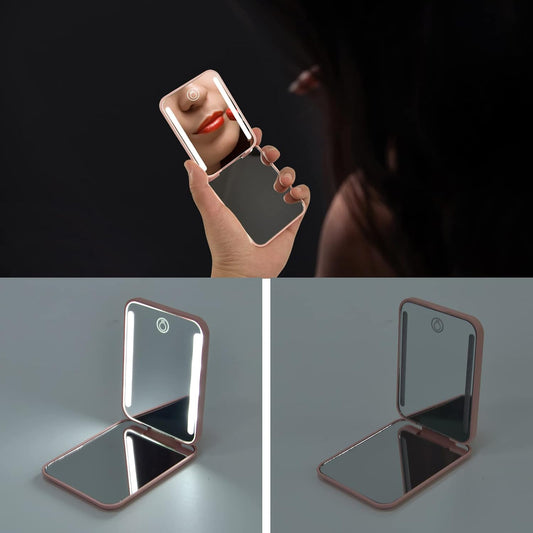 Herbionyx Rechargeable LED Makeup Mirror