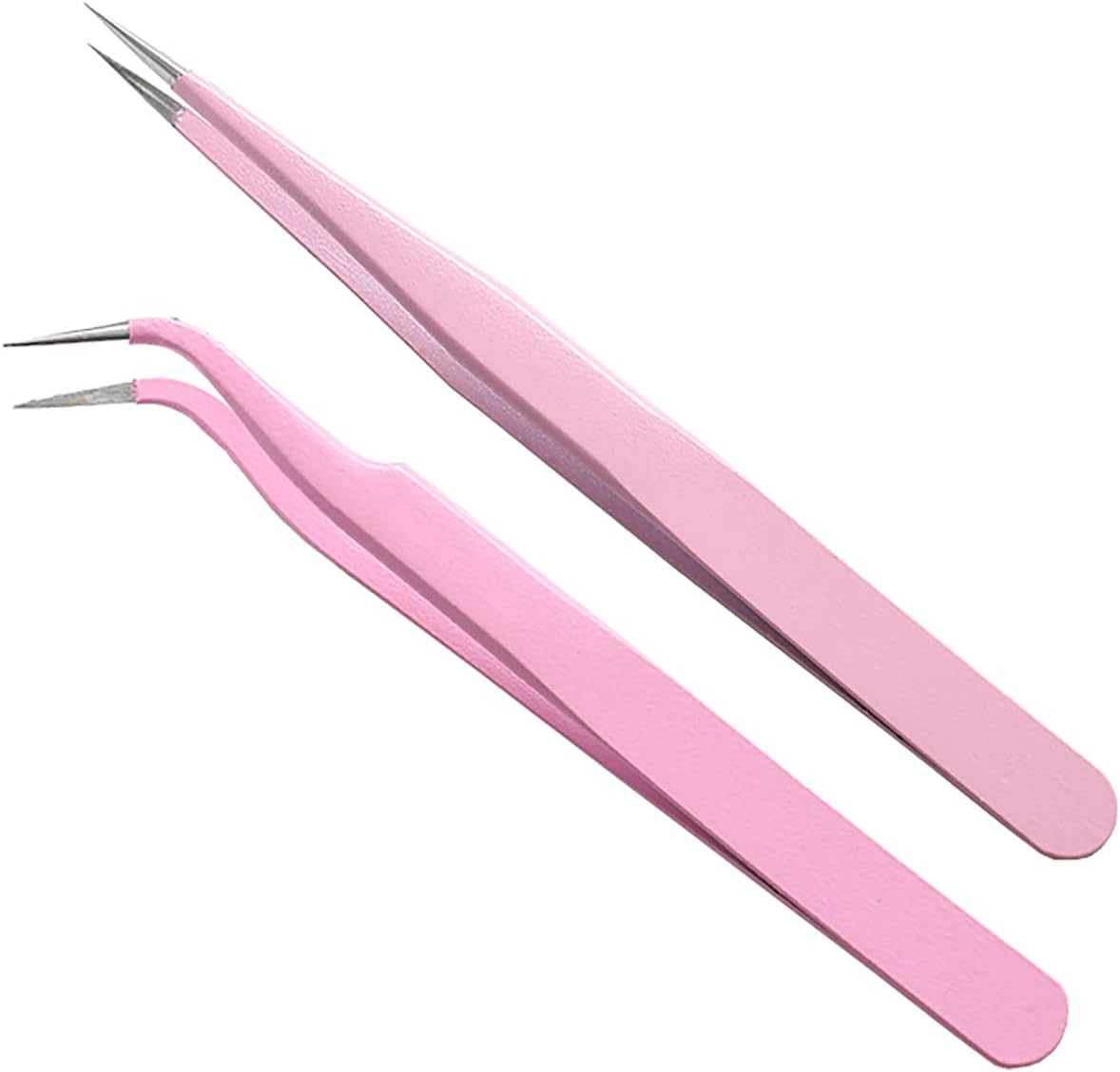 Herbionyx Precision Craft & Beauty Tweezer Set in pink, perfect for beauty and crafting tasks requiring accuracy.