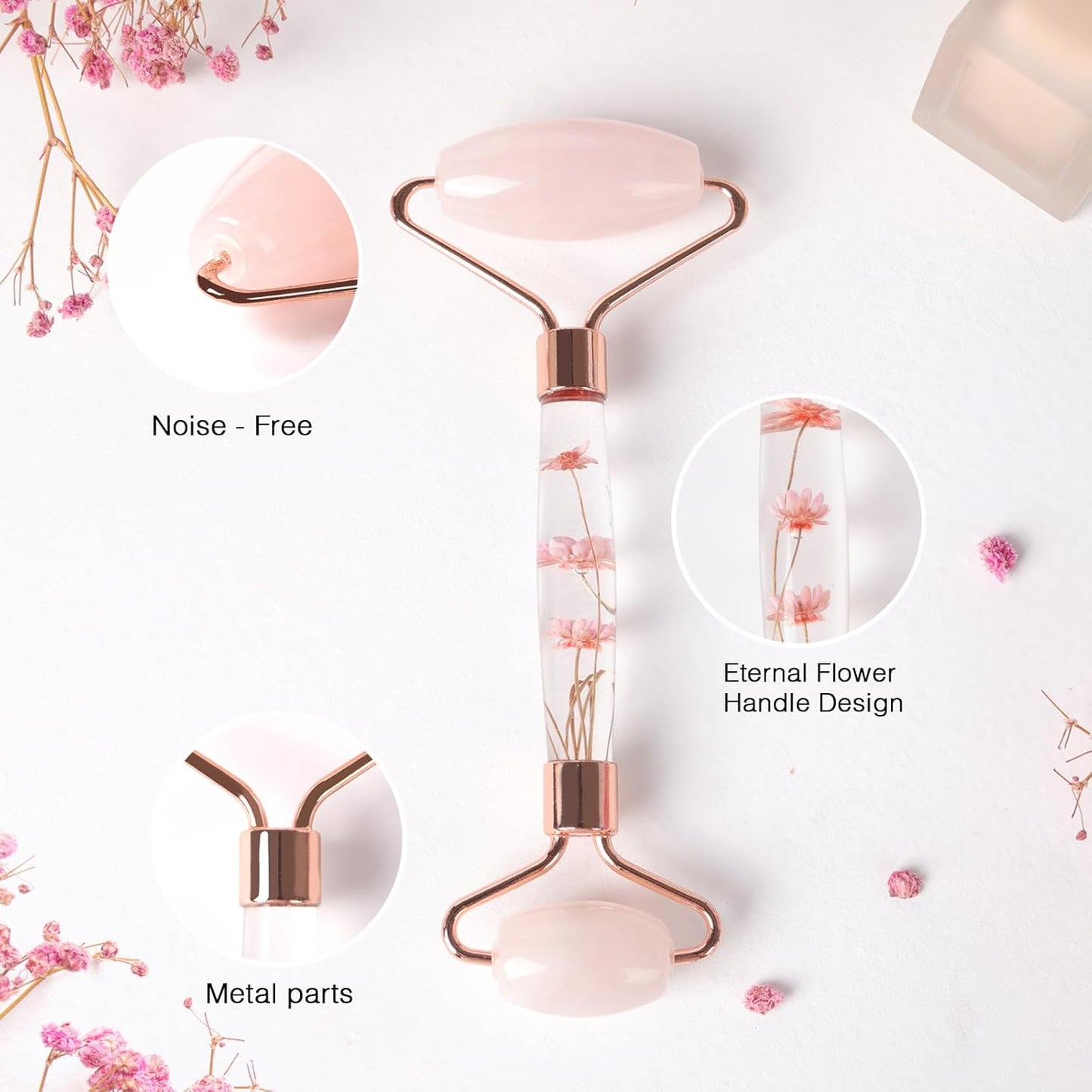 Herbionyx Rose Quartz Facial Roller