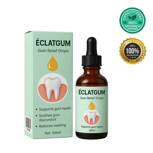Herbionyx ÉclatGum gum relief drops, 100ml, supports gum health and soothes discomfort.