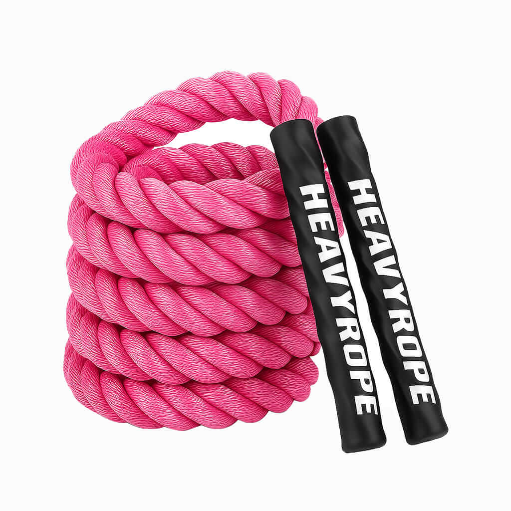 Herbionyx PowerPulse heavy jump rope in pink, designed for strength and endurance training. Perfect for high-intensity workouts.